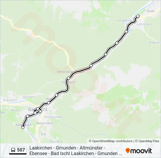 507 Bus Line Map