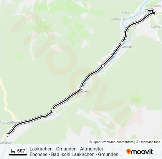 507 Bus Line Map