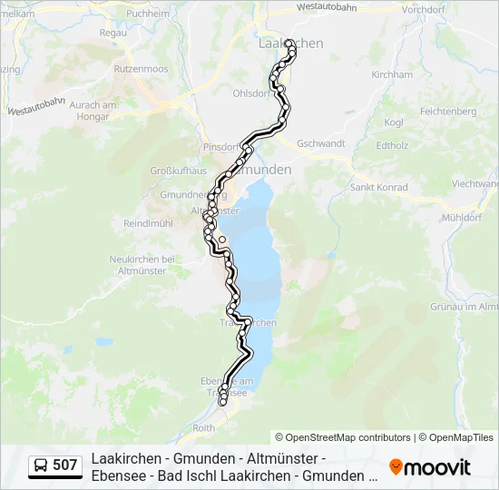 507 Bus Line Map