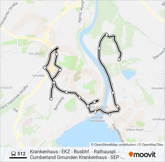 512 Route: Schedules, Stops & Maps - Rosenkranz (Updated)