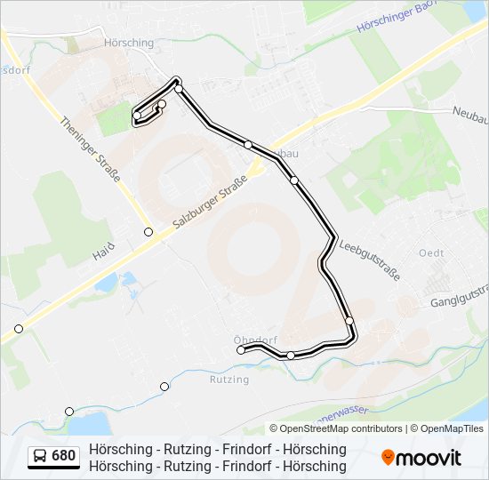 680 bus Line Map