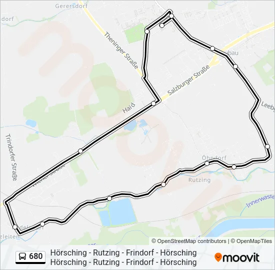 680 Bus Line Map