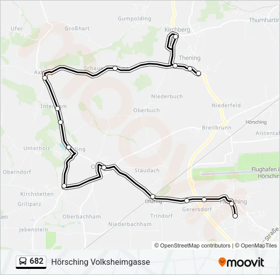 682 Bus Line Map