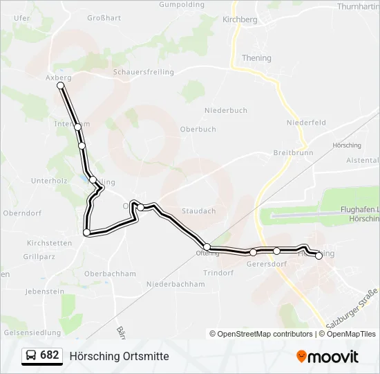 682 Bus Line Map