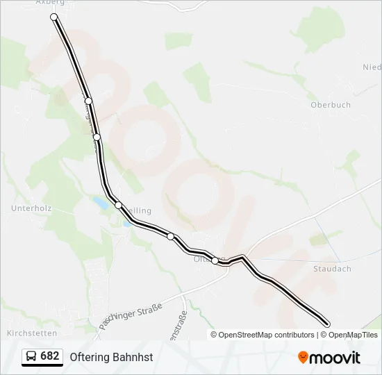 682 Bus Line Map