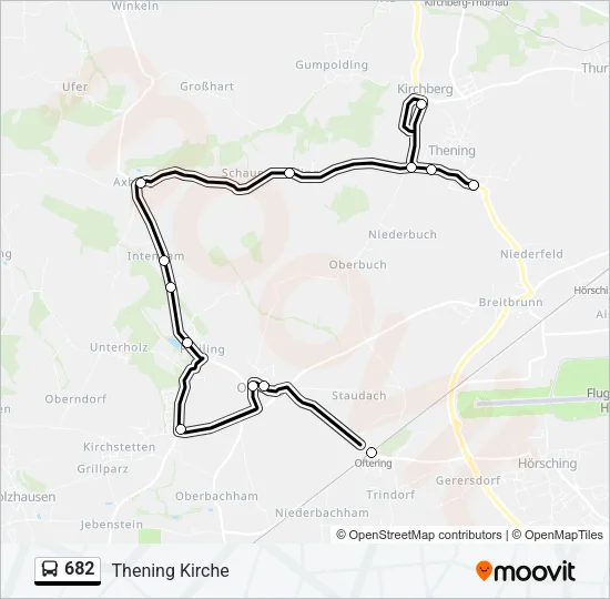 682 Bus Line Map