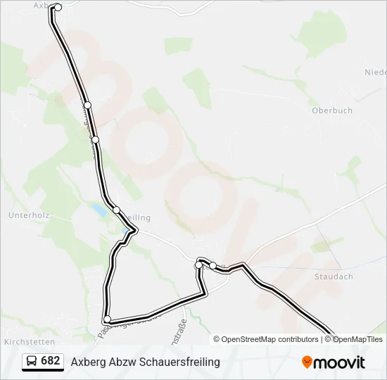 682 Bus Line Map