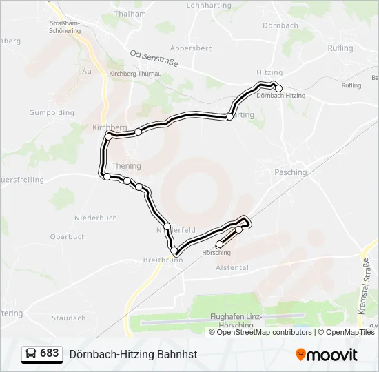 683 Bus Line Map