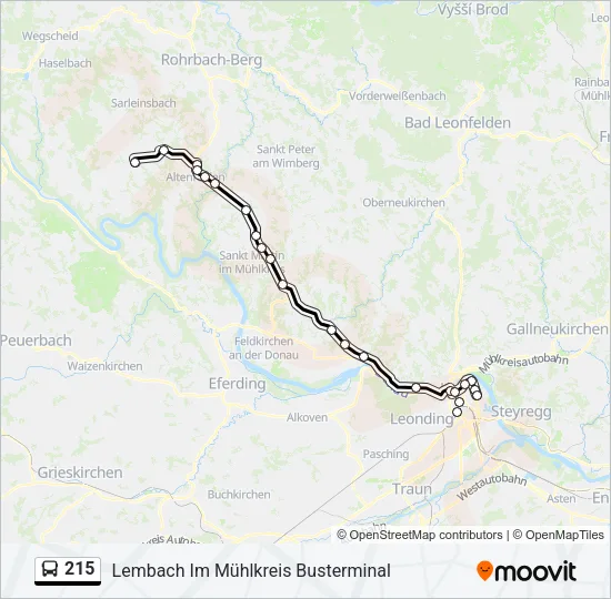 215 Bus Line Map
