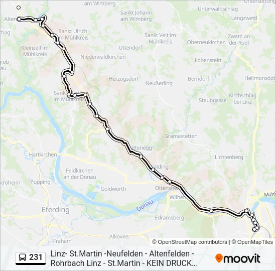 231 Bus Line Map