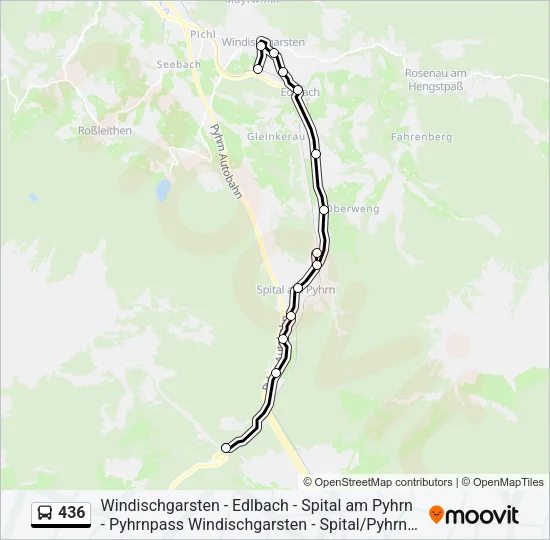 436 Bus Line Map