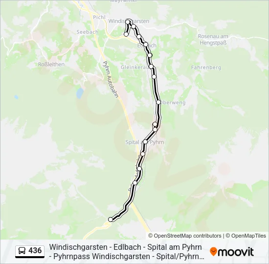 436 Bus Line Map