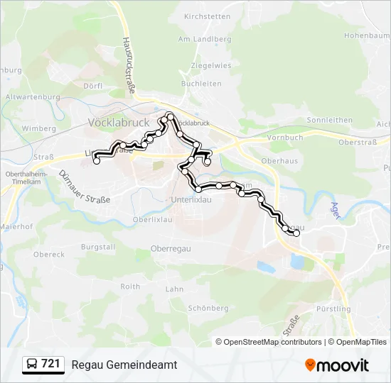 721 Bus Line Map