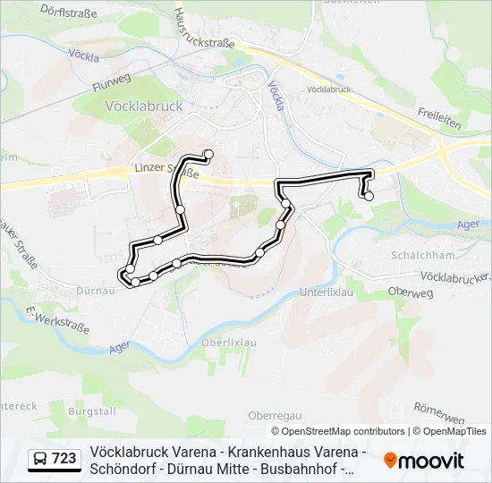 723 Bus Line Map