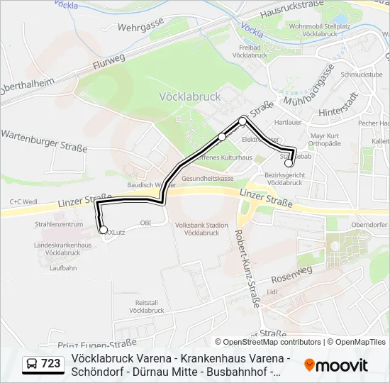 723 Bus Line Map