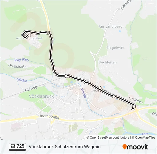 725 Bus Line Map