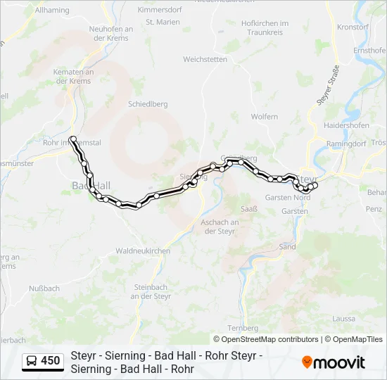 450 Bus Line Map