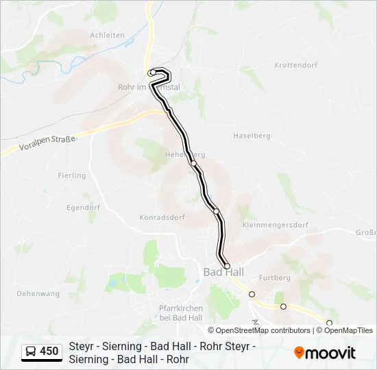 450 Bus Line Map
