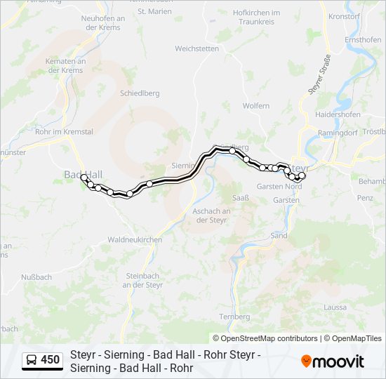 450 bus Line Map