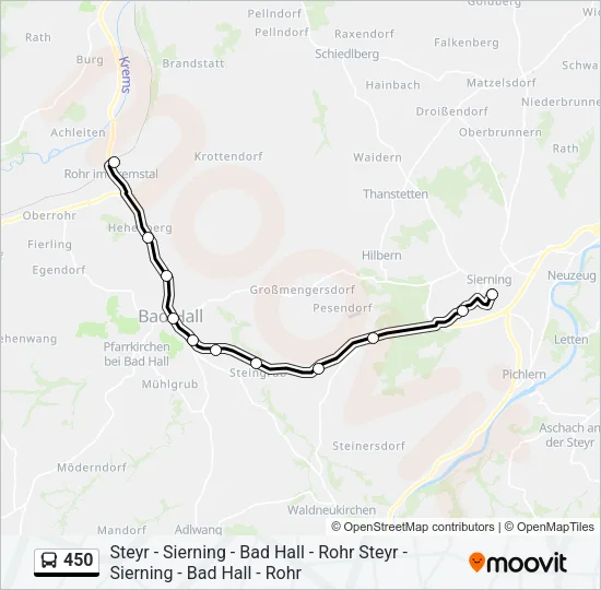 450 Bus Line Map
