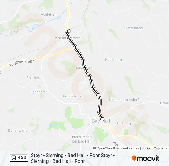 450 Bus Line Map