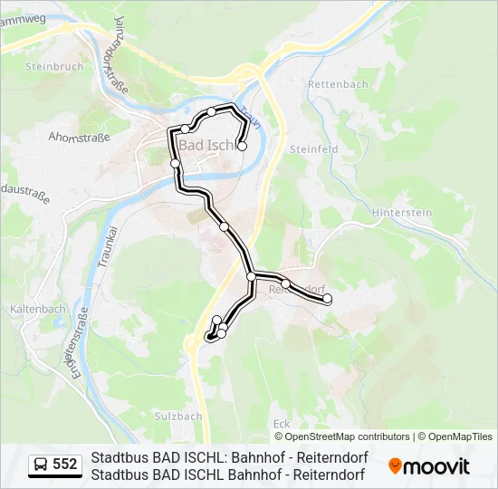 552 Bus Line Map