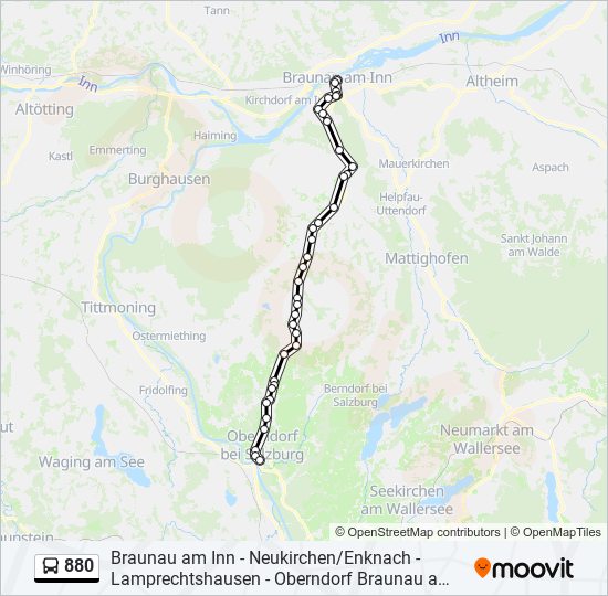 880 Route: Schedules, Stops & Maps - Braunau Bbf (Updated)