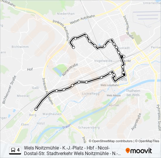 4 bus Line Map