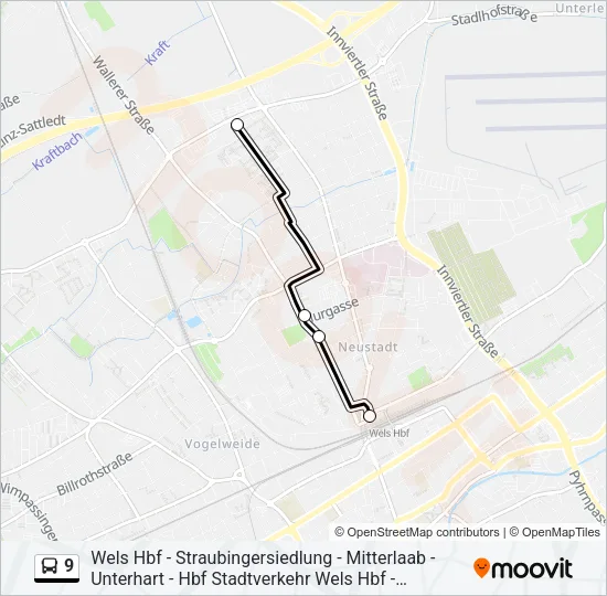 9 Bus Line Map