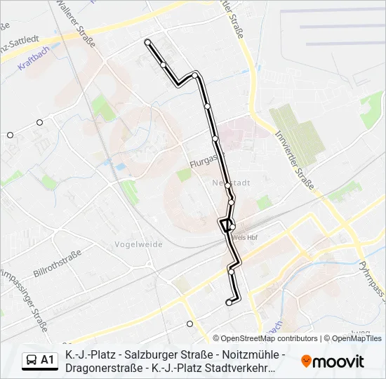 A1 Bus Line Map