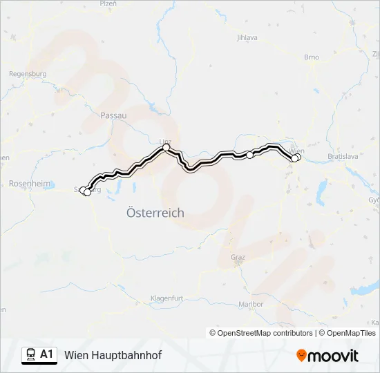 A1 Train Line Map