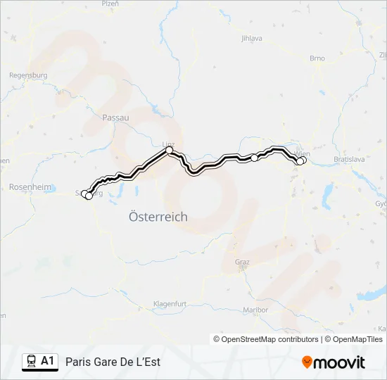 A1 Train Line Map