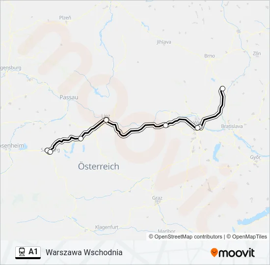 A1 Train Line Map