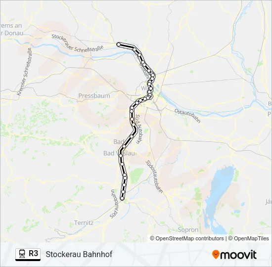R3 Train Line Map