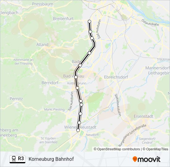 R3 Train Line Map