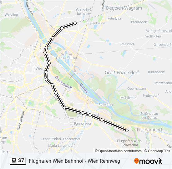 S7 train Line Map