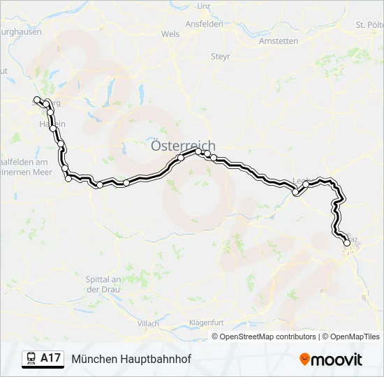 A17 Train Line Map