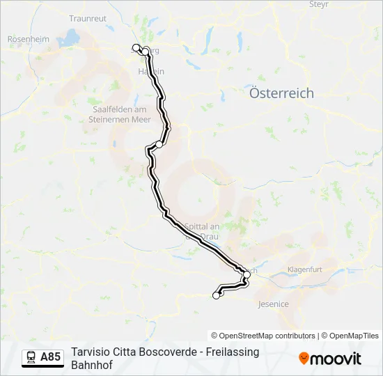 A85  Line Map