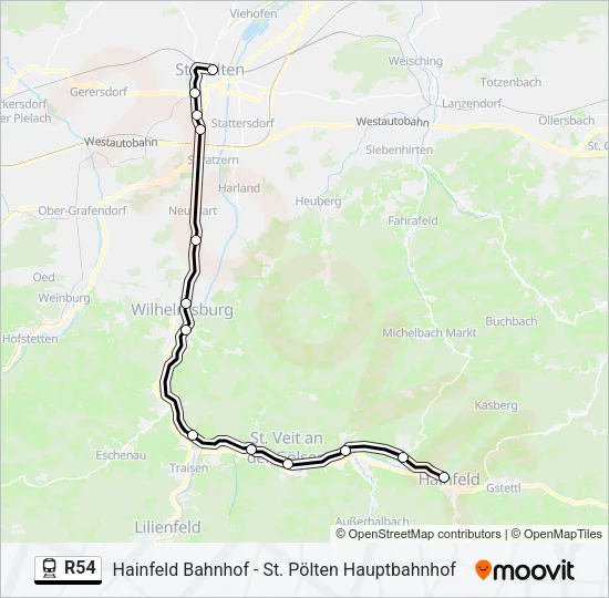 R54  Line Map
