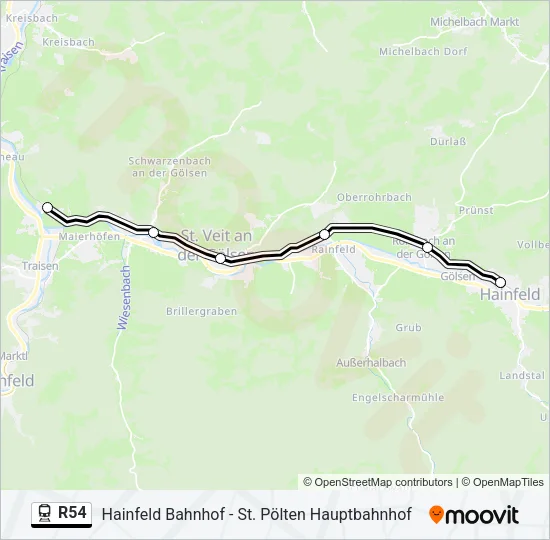R54  Line Map
