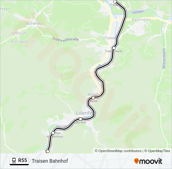 R55  Line Map