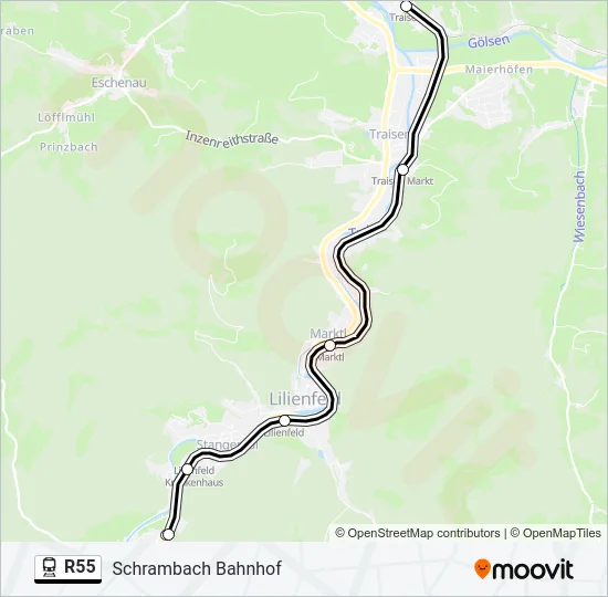 R55  Line Map