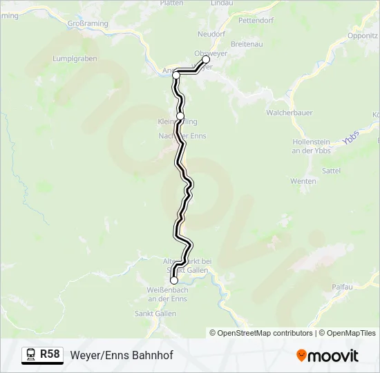 R58  Line Map