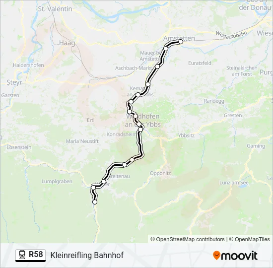 R58  Line Map