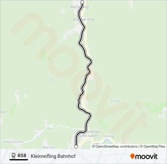 R58  Line Map