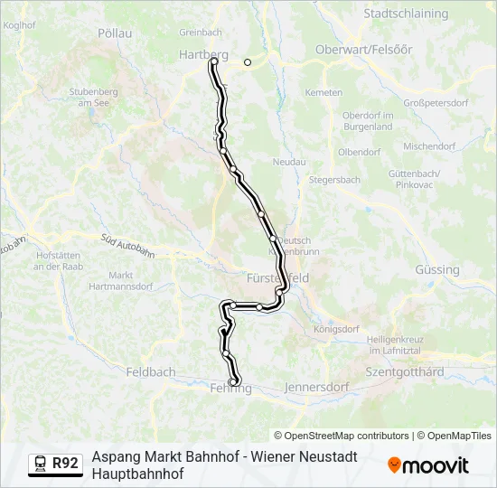 R92  Line Map