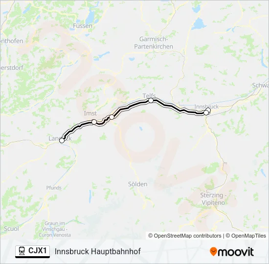 CJX1  Line Map