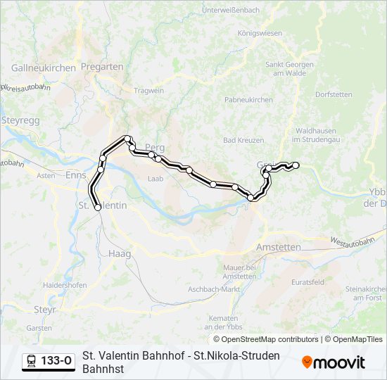 133-O  Line Map