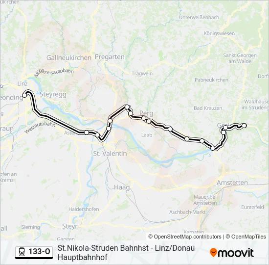 133-O  Line Map