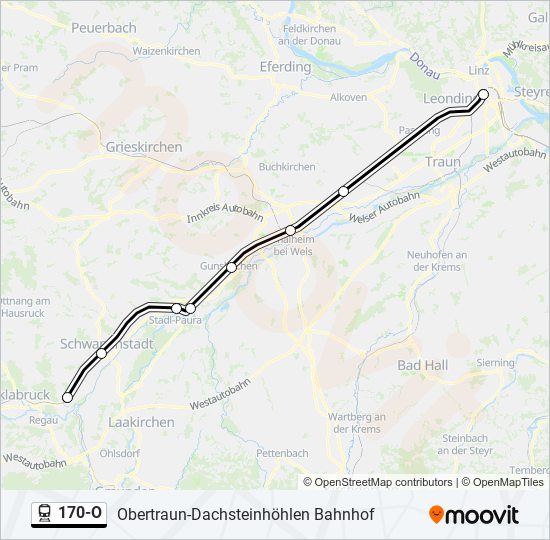 Bahnlinie 170-O Karte